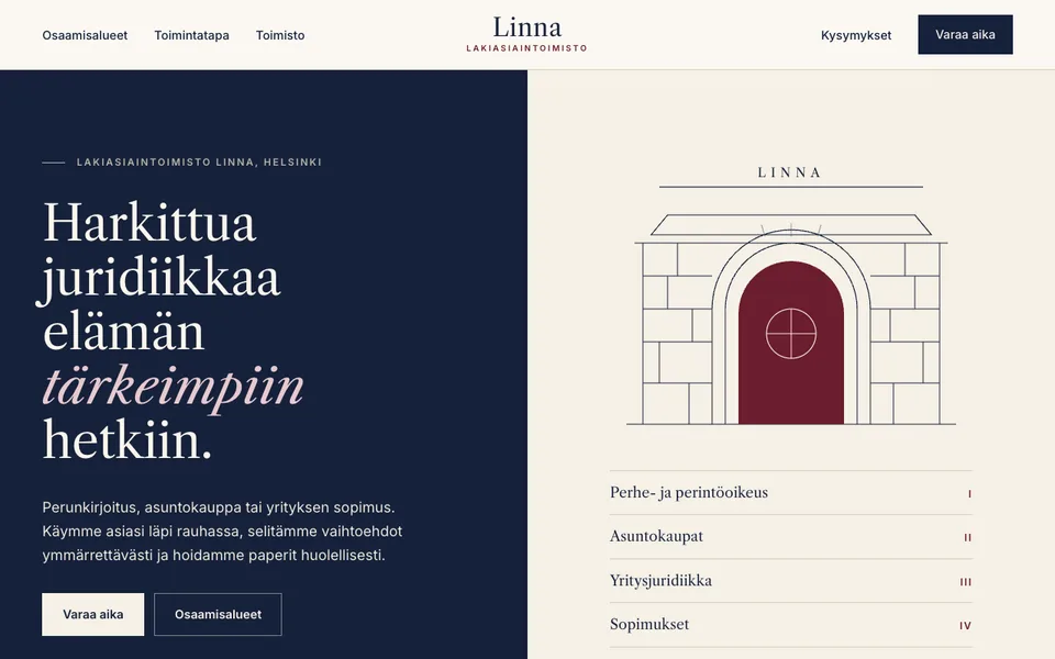 Aloituspohja: Lakiasiaintoimisto