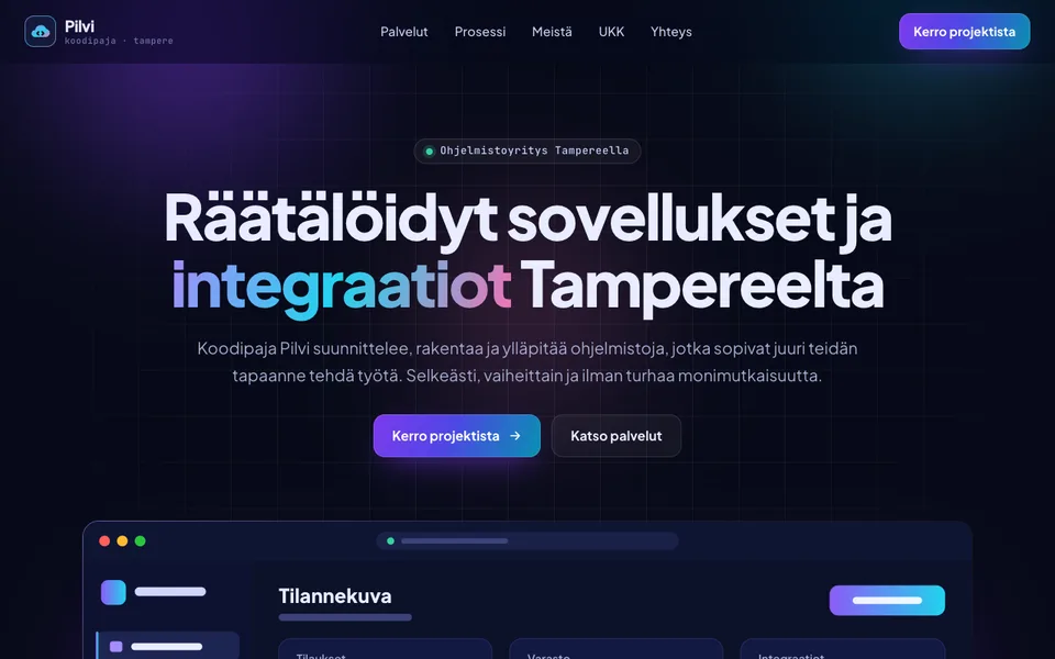 Aloituspohja: Ohjelmistoyritys