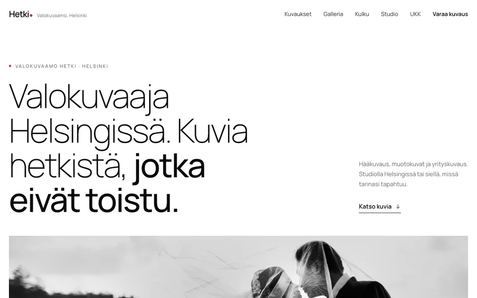 Aloituspohja: Valokuvaaja